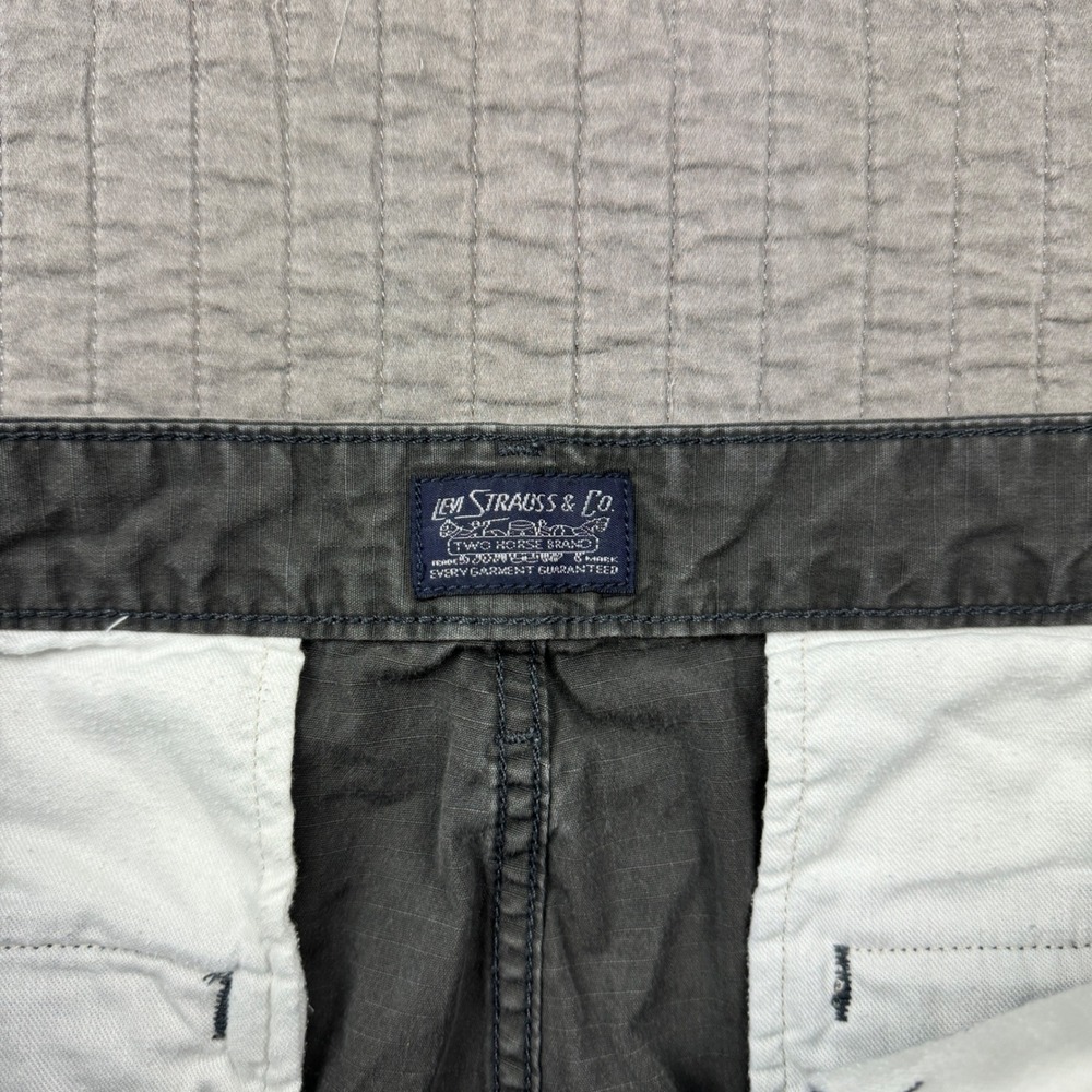 Levis Mens 34 Cargo Shorts Gray Ripstop 9" Utility Skater Casual Streetwear - Picture 7 of 12